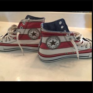 American flag Chuck Taylors.